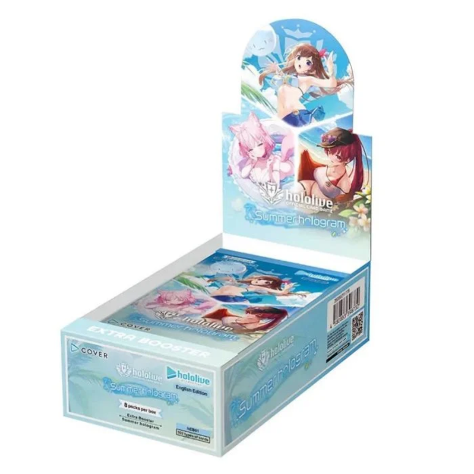 hololive OFFICIAL CARD GAME hEB01e Summer hologram Extra Booster Box