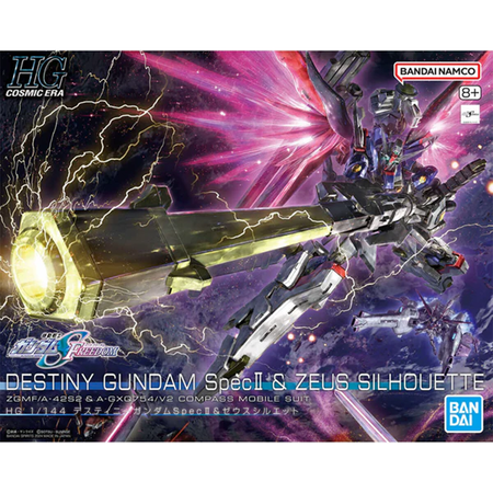 HG 1/144 Destiny Gundam Spec II & Zeus Silhouette Gundam Model Kit Bandai Default Title