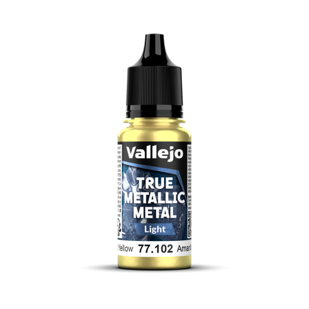 Vallejo True Metallic Metal: Light - Radiant Yellow 18 ml Vallejo True Metallic Vallejo Default Title