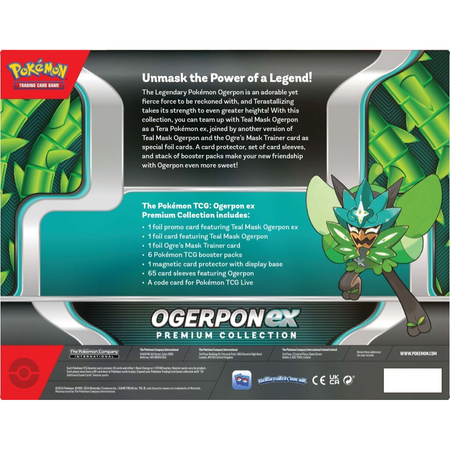 POKÉMON TCG Ogerpon ex Premium Collection Pokemon Mega Evolution Base Set Pokémon TCG