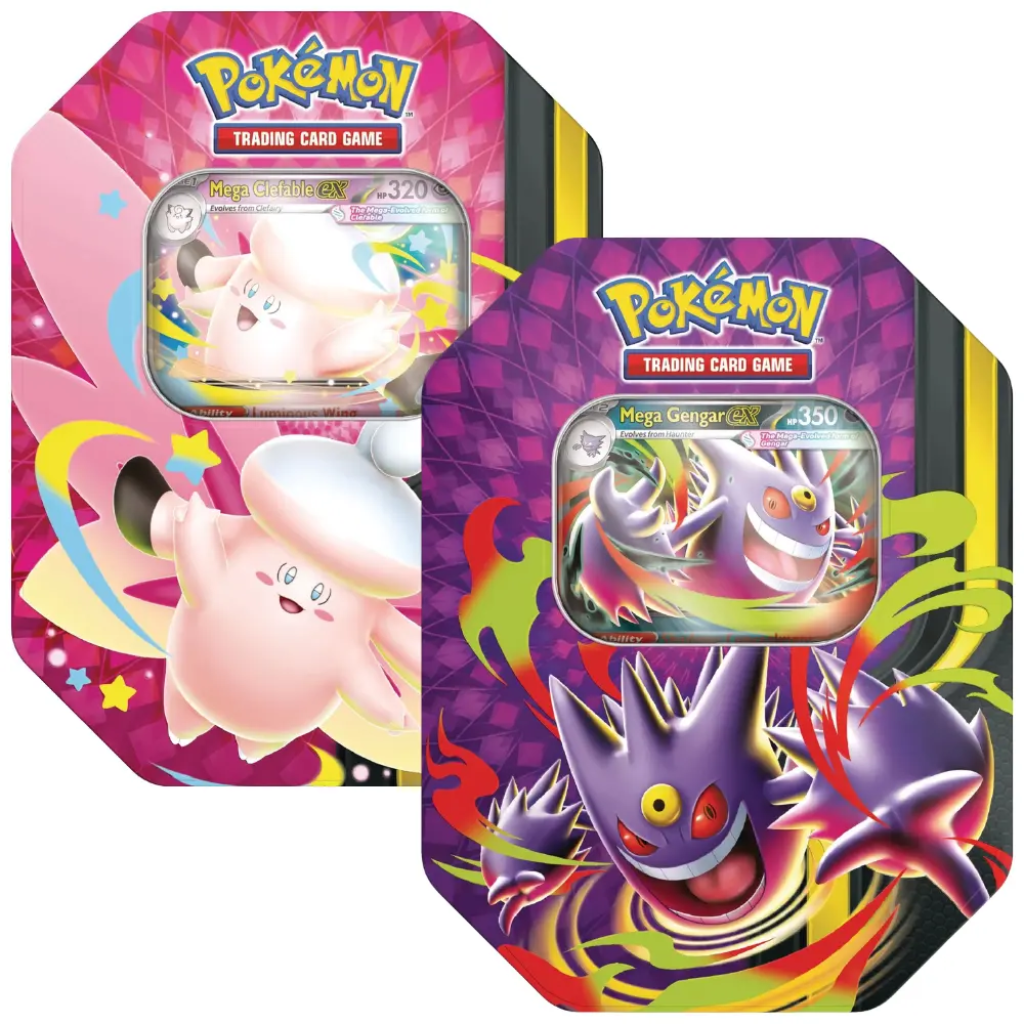 Pokemon TCG Mega Moonlight Tin (Single Assorted Unit) Pokemon Cards Pokémon TCG Default Title