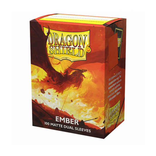 Dragon Shield Dual Matte 100 - Ember Card Protectors Dragon Shield   