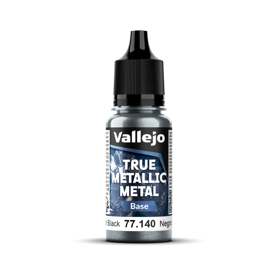 Vallejo True Metallic Metal: Base - Obsidian Black 18 ml Vallejo True Metallic Vallejo Default Title