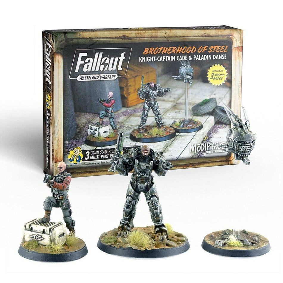 Fallout Wasteland Warfare - Brotherhood of Steel Knight Captain Cade & Paladin Danse Fallout Factions Modiphius Entertainment