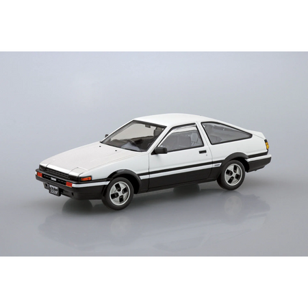 1/32 TOYOTA SPRINTER TRUENO High-Tech Two-Tone White and Black Model Car Kit Aoshima