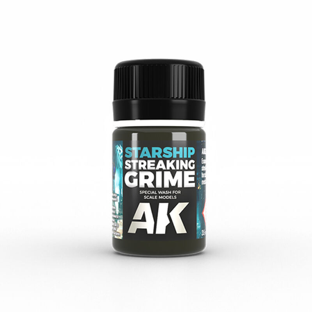 AK Interactive Weathering: Starship Streaking Grime 35ml Enamel Paint AK Interactive AK Interactive Default Title