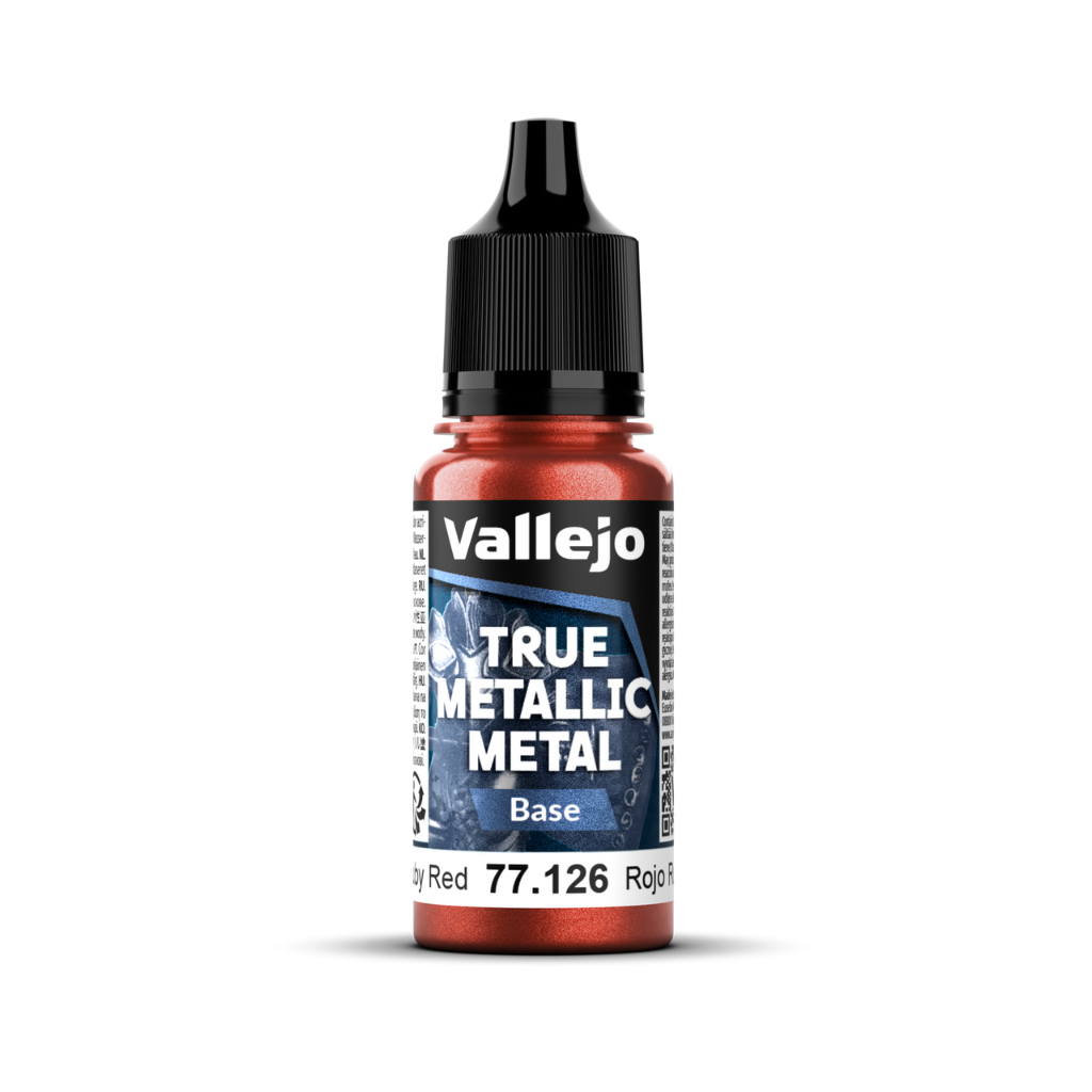 Vallejo True Metallic Metal: Base - Ruby Red 18 ml Vallejo True Metallic Vallejo Default Title