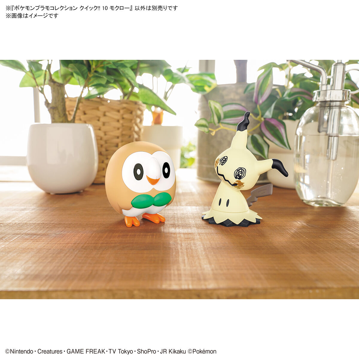 POKEMON MODEL KIT QUICK!! 10 ROWLET Pokemon Model Kit Bandai Pokemon   