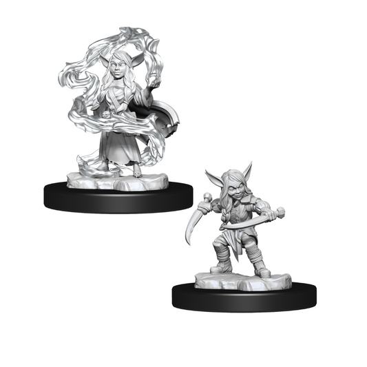 Critical Role Unpainted Miniatures Goblin Sorceror and Rogue Female Pathfinder WizKids Default Title  