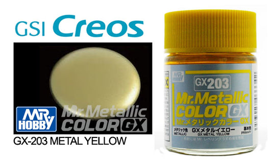 GN GX203 Mr Metallic Color GX Yellow Mr Hobby Paints Mr Hobby Default Title  