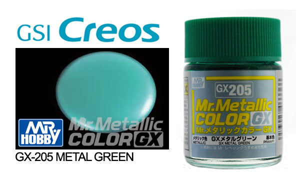 GN GX205 Mr Metallic Color GX Green Mr Hobby Paints Mr Hobby Default Title  