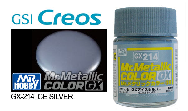 GN GX214 Mr Metallic Color GX Ice Silver Mr Hobby Paints Mr Hobby Default Title  