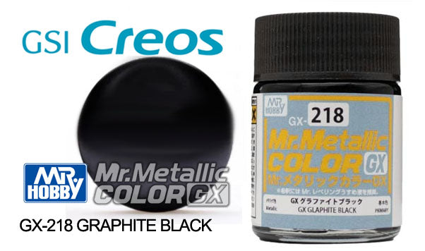GN GX218 Mr Metallic Color GX Graphite Black Mr Hobby Paints Mr Hobby Default Title  