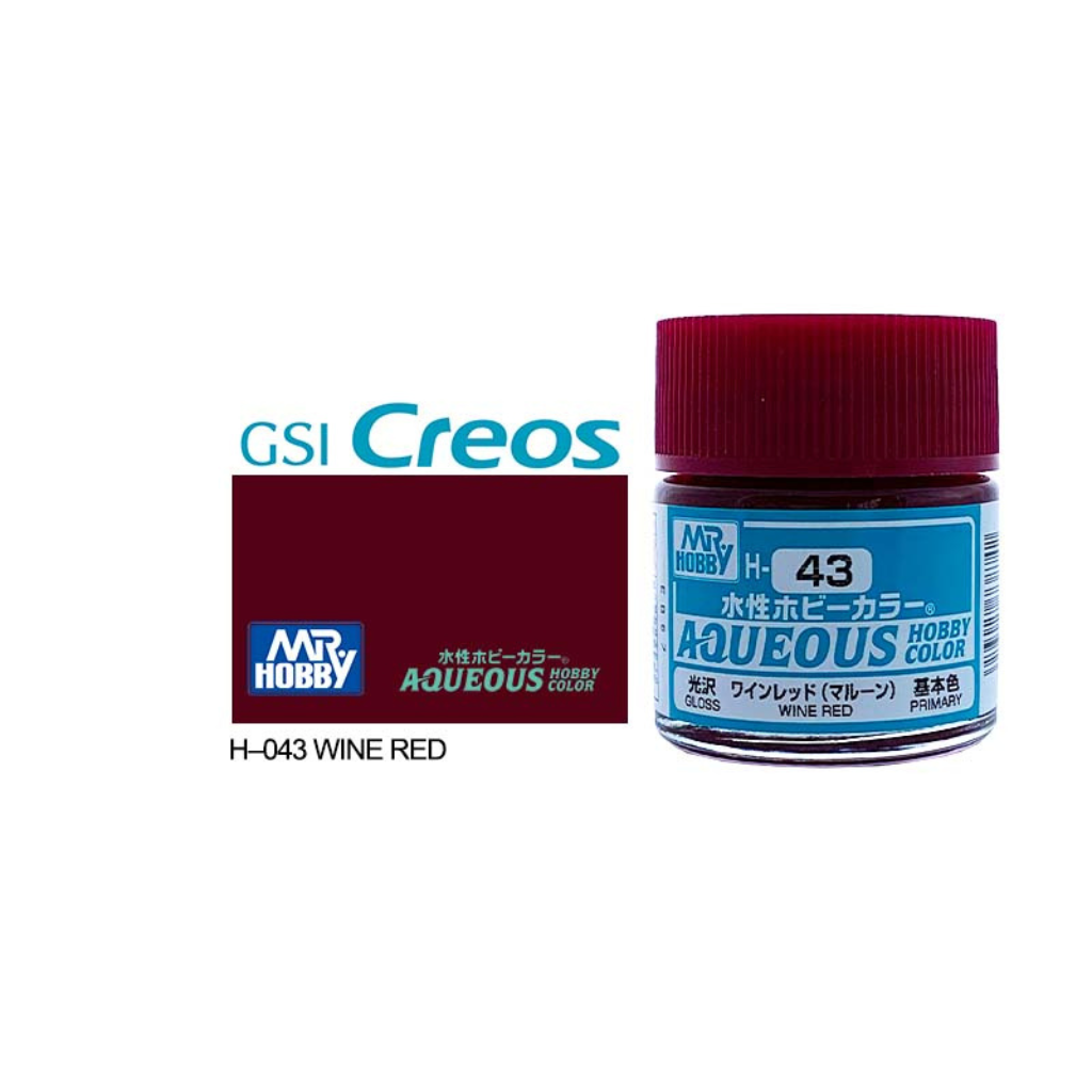Gunze H043 Gloss Wine Red Mr Hobby Paints Mr Hobby   