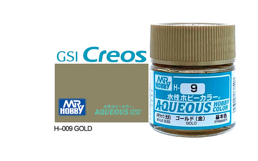 Gunze H009  Metallic/Gloss Gold Mr Hobby Paints Mr Hobby Default Title  