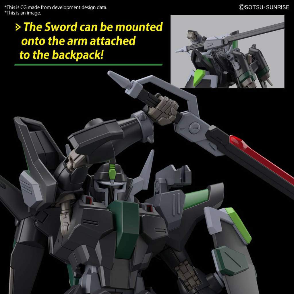 HG 1/144 BLACK KNIGHT SQUAD RUD-RO.A (TENTATIVE) Gundam Model Kit Bandai   