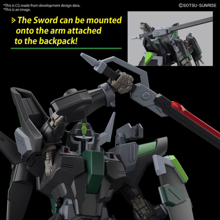 HG 1/144 BLACK KNIGHT SQUAD RUD-RO.A (TENTATIVE) Gundam Model Kit Bandai   
