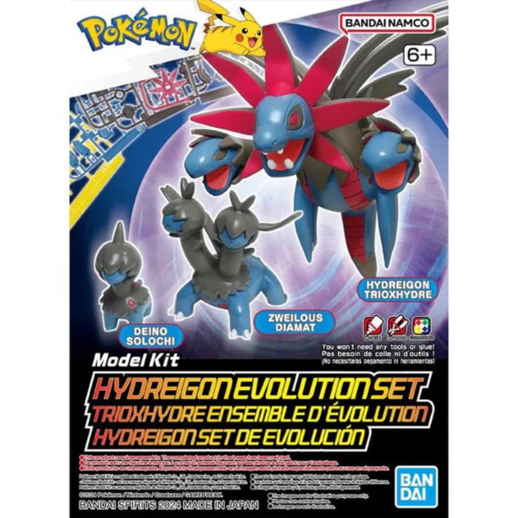 Pokemon Model Kit Hydreigon Evolution Set Pokemon Model Kit Bandai Pokemon Default Title  