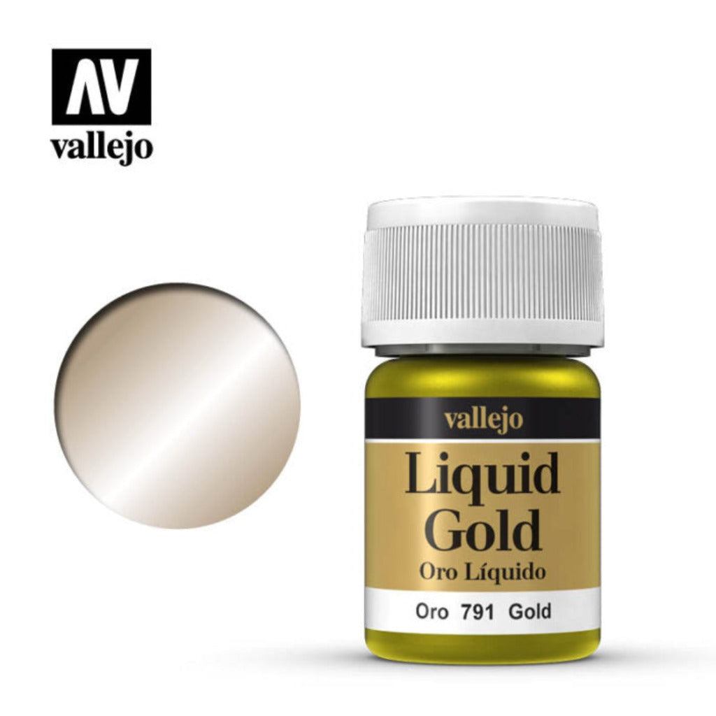 70.791 Vallejo Liquid Metallics: Gold Paints Vallejo Liquid Metallics Default Title  