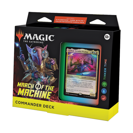 March of the Machine Commander - Tinker Time Magic The Gathering Wizards of the Coast   