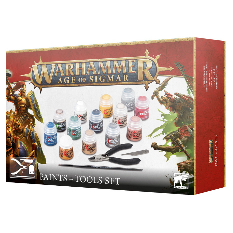 Age of Sigmar: Paint + Tools Set Age of Sigmar Games Workshop Default Title  