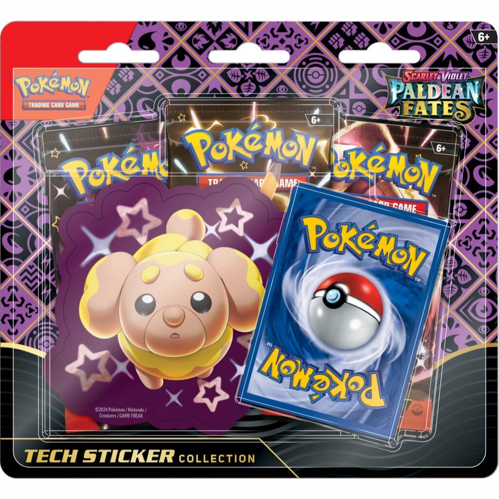 Pokemon TCG SV 4.5 Paldean Fates Tech Sticker Blister Pokémon SV Paldean Fates Pokemon Default Title