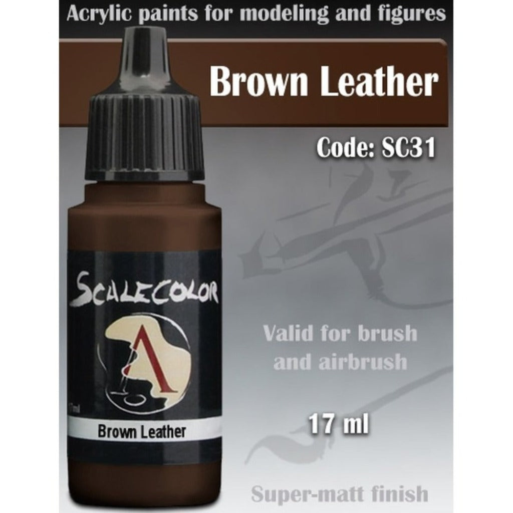 Scale 75 Scalecolor Brown Leather 17ml Scalecolor Paints Scale 75 Default Title  