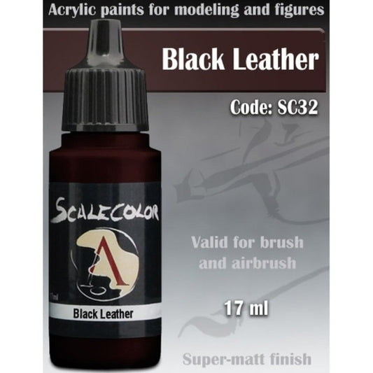 Scale 75 Scalecolor Black Leather 17ml Scalecolor Paints Scale 75 Default Title  