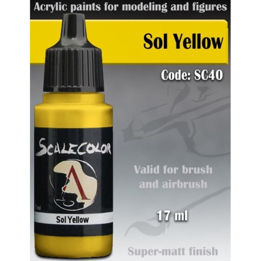 Scale 75 Scalecolor Sol Yellow 17ml Scalecolor Paints Scale 75 Default Title  