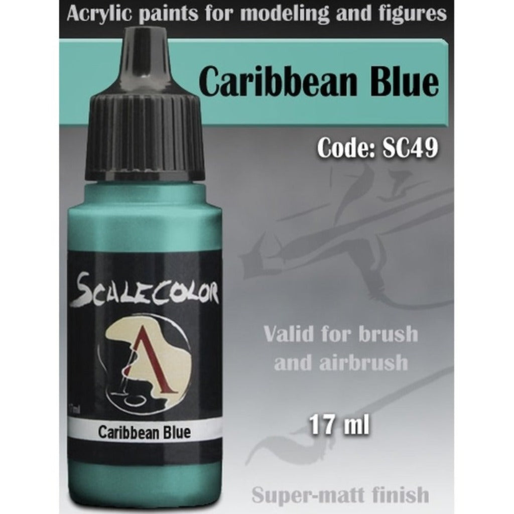 Scale 75 Scalecolor Caribbean Blue 17ml Scalecolor Paints Scale 75 Default Title  
