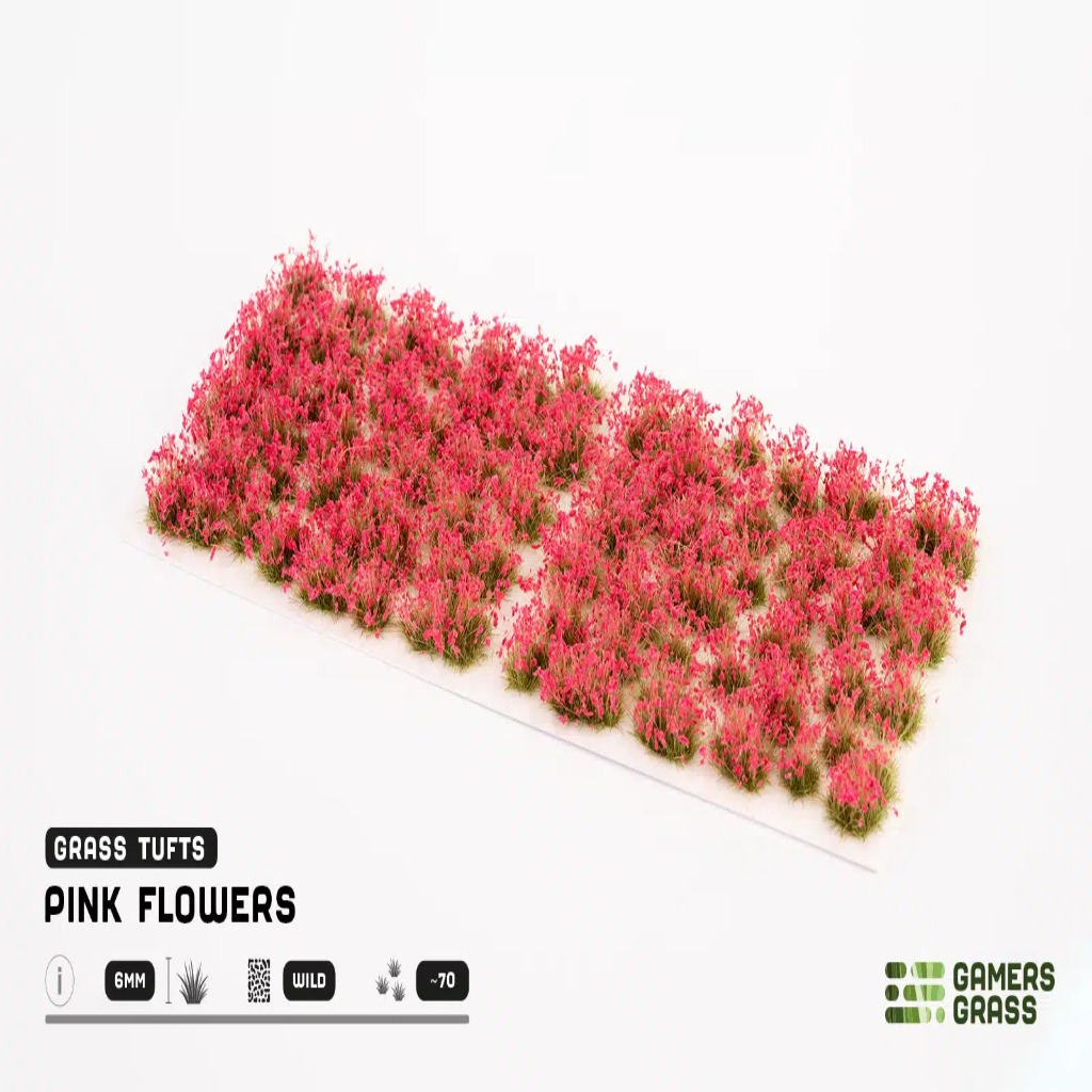 Gamers Grass - Pink Flowers Gamers Grass Basing Gamers Grass   