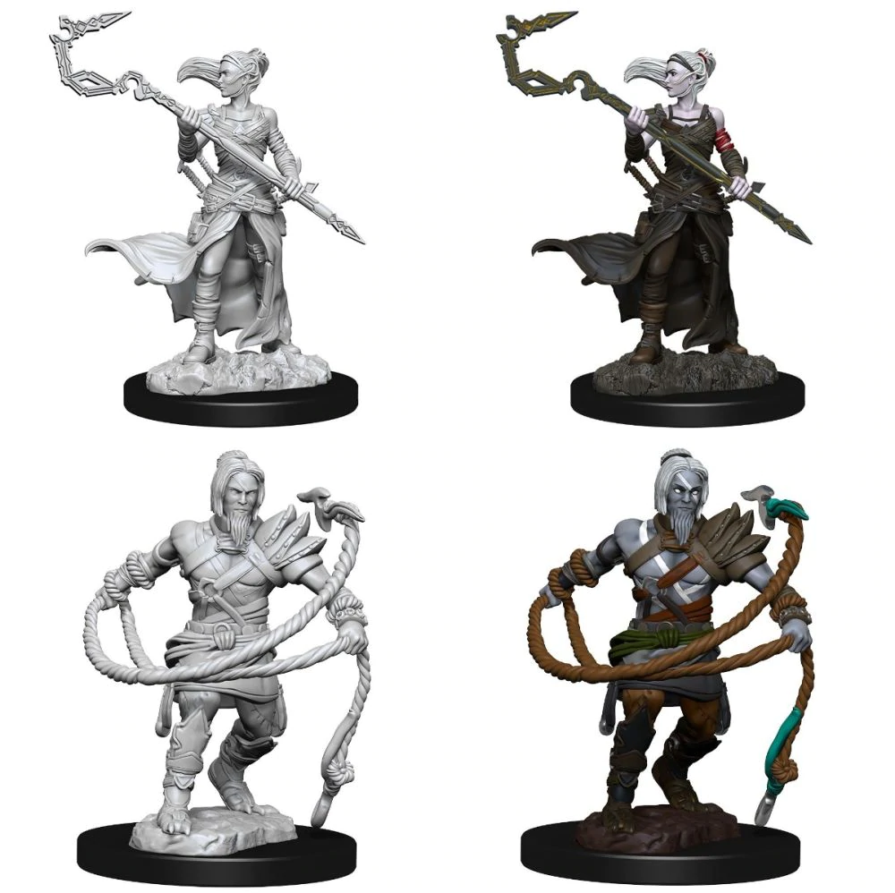 Magic the Gathering Unpainted Miniatures Stoneforge Mystic & Kor Hookmaster (Fighter, Rogue, Wizard) Dungeons & Dragons WizKids   
