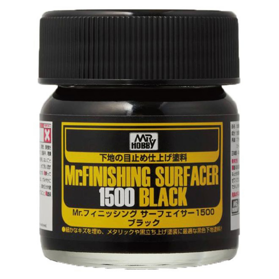 Mr. Finishing Surfacer 1500 Black Mr Hobby Paints Mr Hobby Default Title