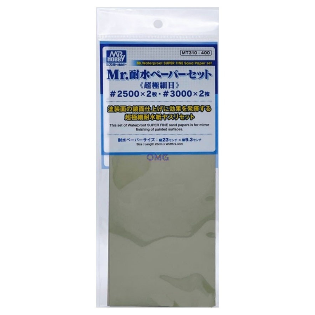 GN MT310 Mr Waterproof Super Fine Sandpaper Asst Mr Hobby Accessories & Tools Mr Hobby Default Title  