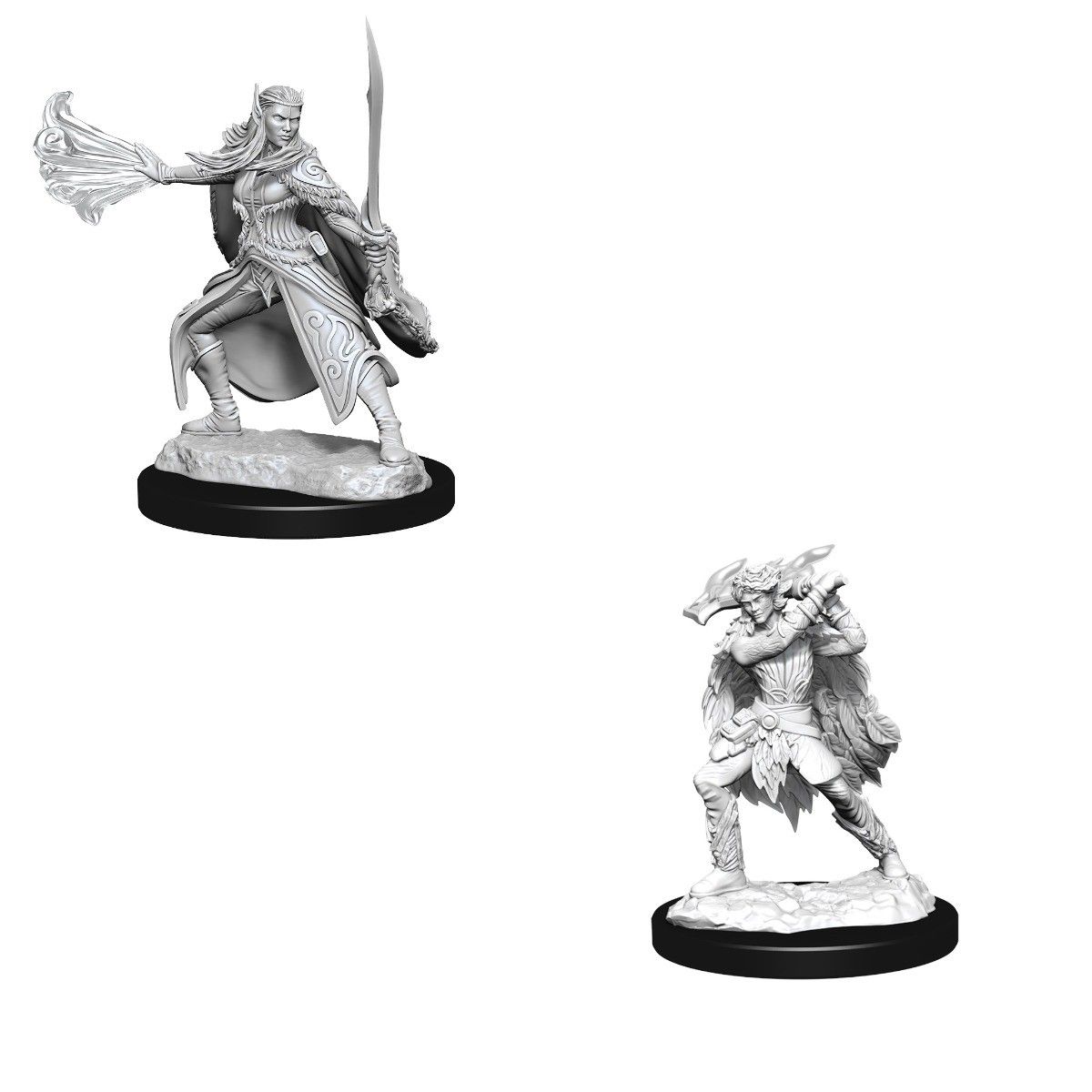 D&D Nolzurs Marvelous Unpainted Miniatures Winter Eladrin & Spring Eladrin Dungeons & Dragons WizKids   