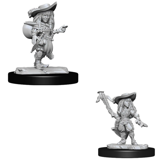 Pathfinder Deep Cuts Unpainted Miniatures Gnome Bard Female Dungeons & Dragons WizKids   