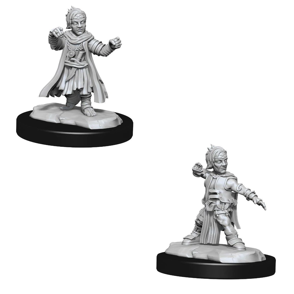 Pathfinder Deep Cuts Unpainted Miniatures Halfing Monk Male Dungeons & Dragons WizKids   