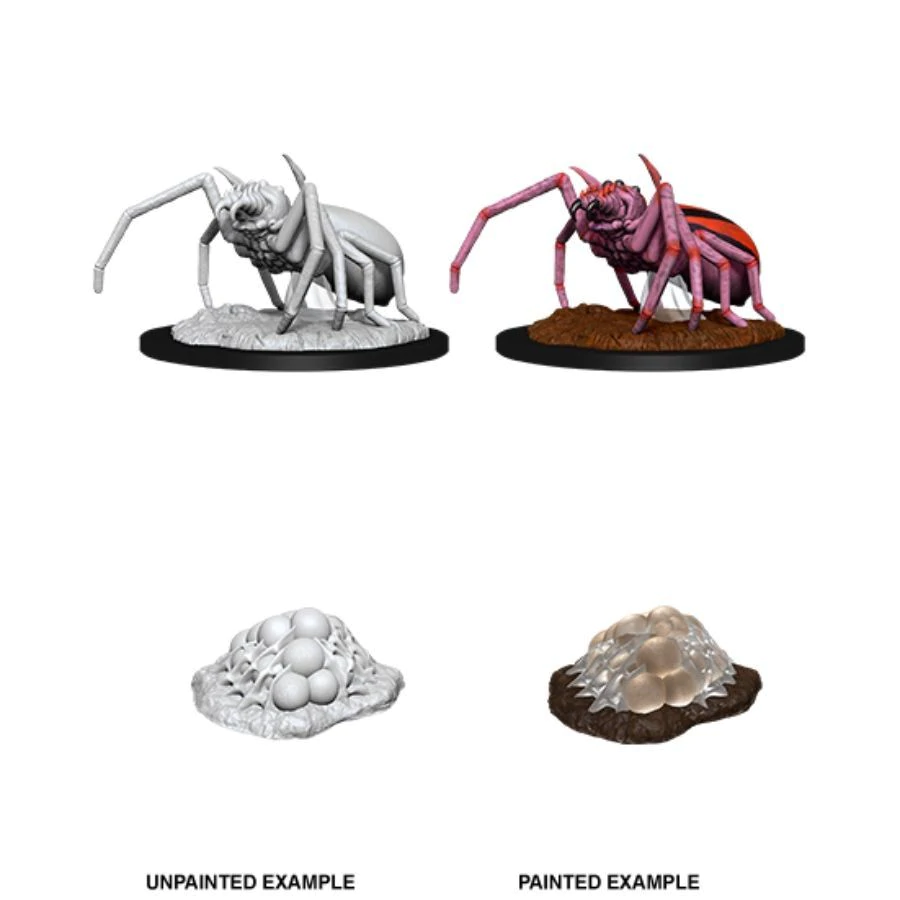 D&D Nolzurs Marvelous Unpainted Miniatures Giant Spider & Egg Clutch Dungeons & Dragons WizKids   
