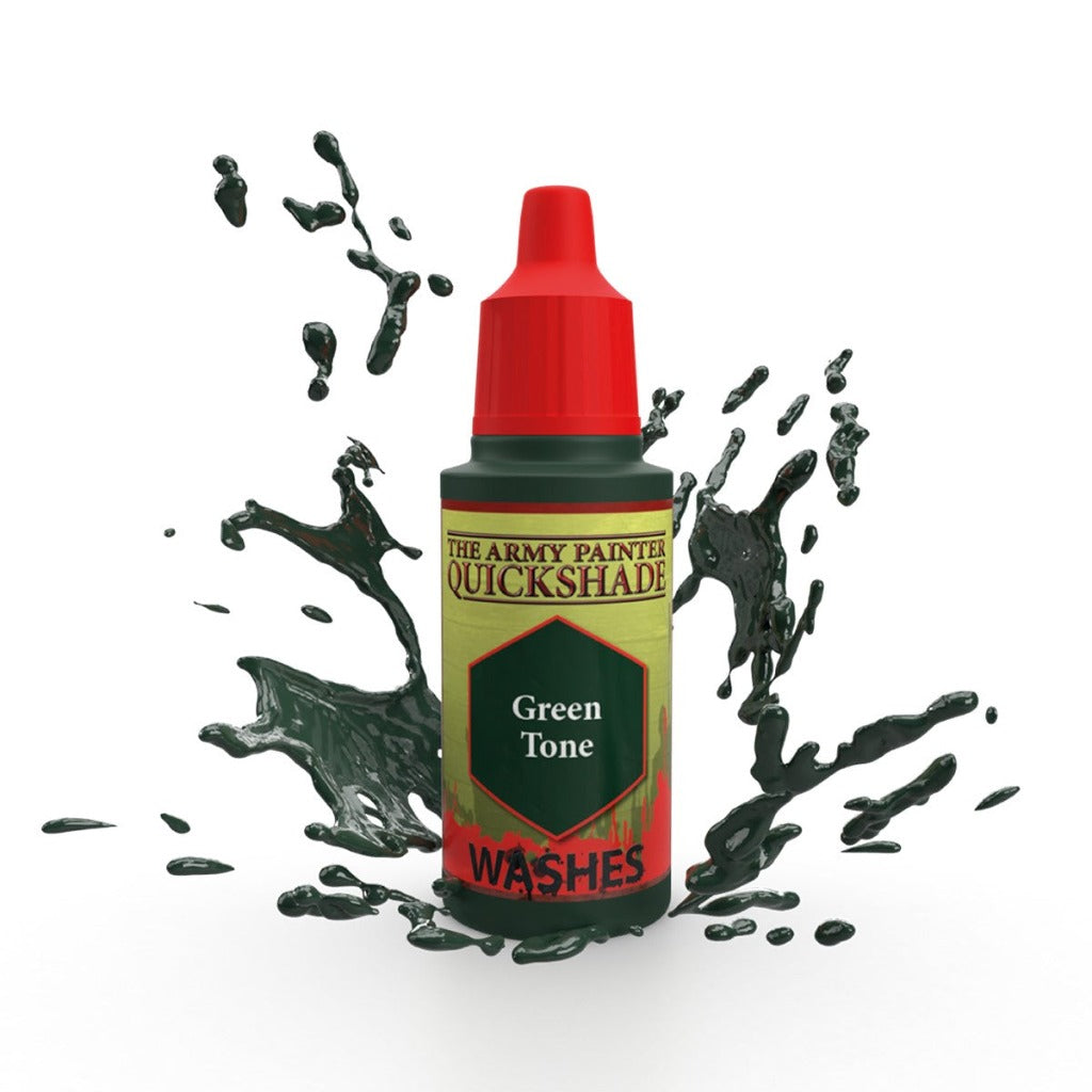 Army Painter Washes - QS Green Tone Ink 18ml Army Painter Inks War and Peace Games   