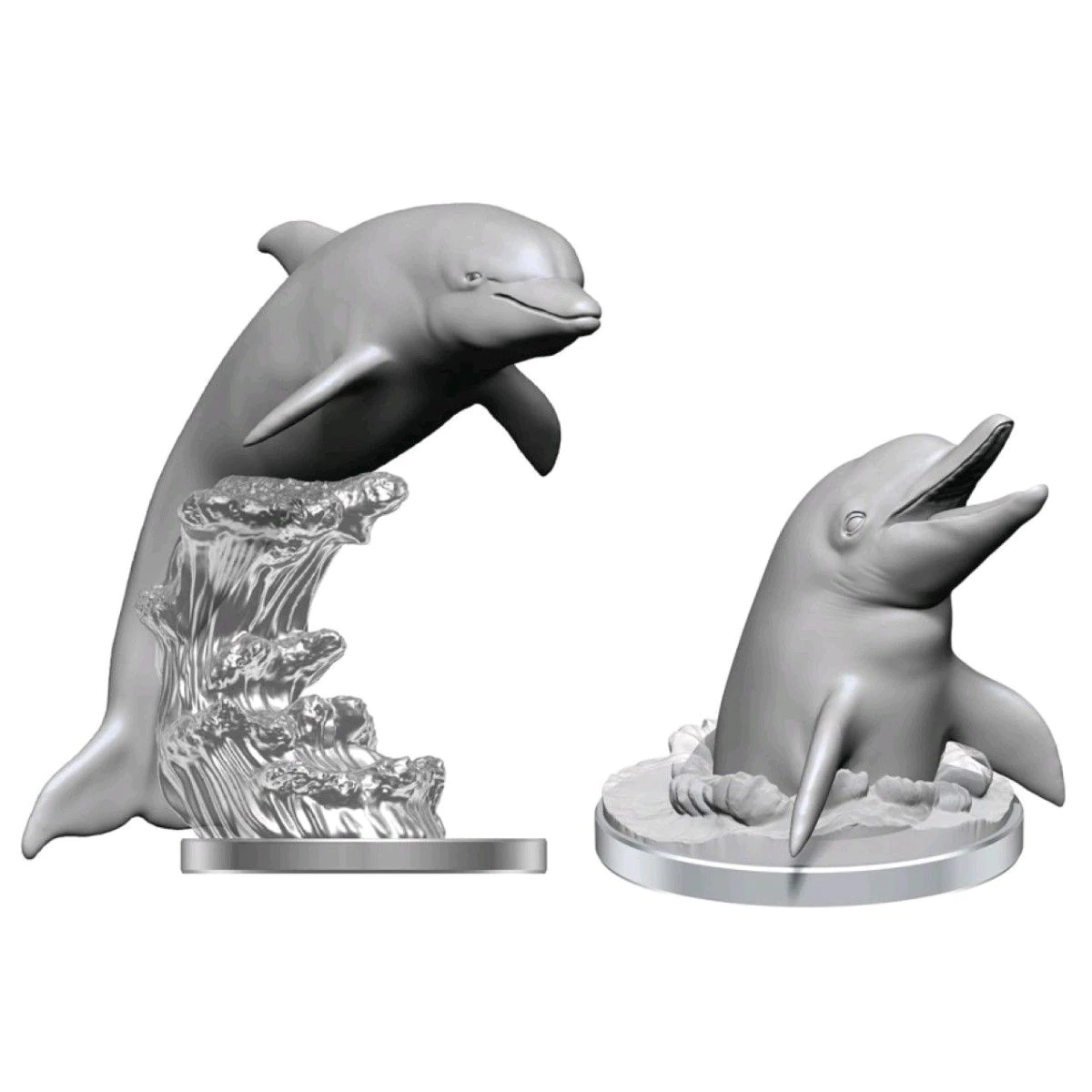 Wizkids Deepcuts Unpainted Miniatures Dolphins Dungeons & Dragons WizKids   