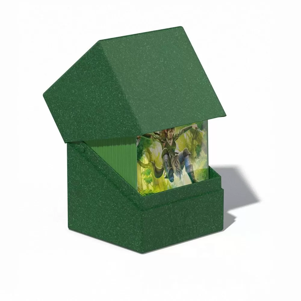 Ultimate Guard - Return To Earth - Boulder Deck Case 100+ Green Deck Box Ultimate Guard   