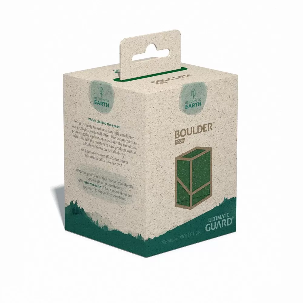 Ultimate Guard - Return To Earth - Boulder Deck Case 100+ Green Deck Box Ultimate Guard Default Title  