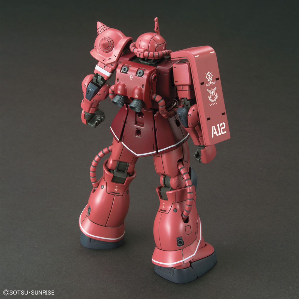 HG 1/144 MS06S ZAKU II PRINCIPALITY OF ZEON CHAR AZNABLE S MOBILE SUIT RED COMET VER. Gundam Model Kit Bandai   