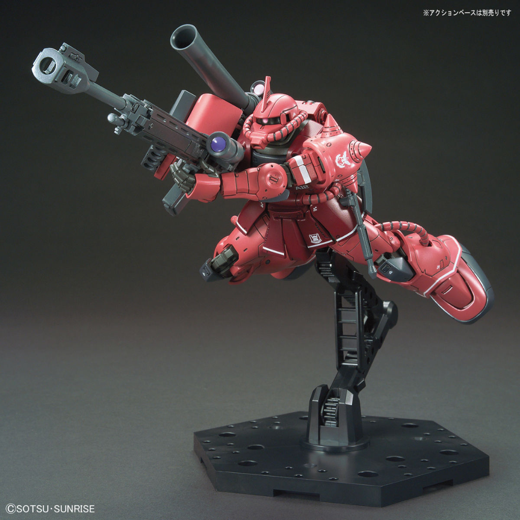 HG 1/144 MS06S ZAKU II PRINCIPALITY OF ZEON CHAR AZNABLE S MOBILE SUIT RED COMET VER. Gundam Model Kit Bandai   