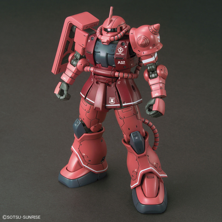 HG 1/144 MS06S ZAKU II PRINCIPALITY OF ZEON CHAR AZNABLE S MOBILE SUIT RED COMET VER. Gundam Model Kit Bandai   
