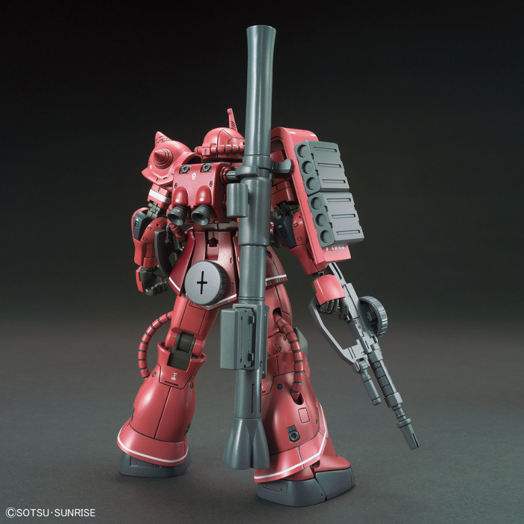 HG 1/144 MS06S ZAKU II PRINCIPALITY OF ZEON CHAR AZNABLE S MOBILE SUIT RED COMET VER. Gundam Model Kit Bandai   