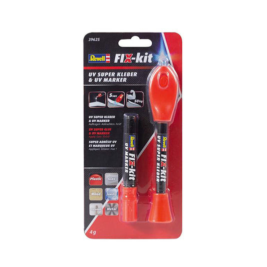 Revell FIX-kit UV SuperGlue Tools & Materials Lets Play Games   