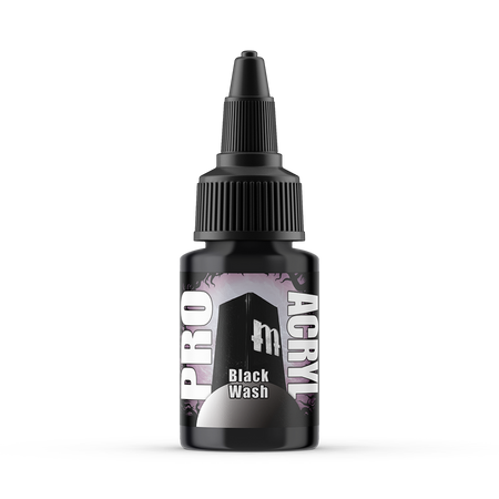 MPA-200 Monument Pro Acryl Washes - Black Wash 22ml Monument Pro Acryl Paints Monument Hobbies   