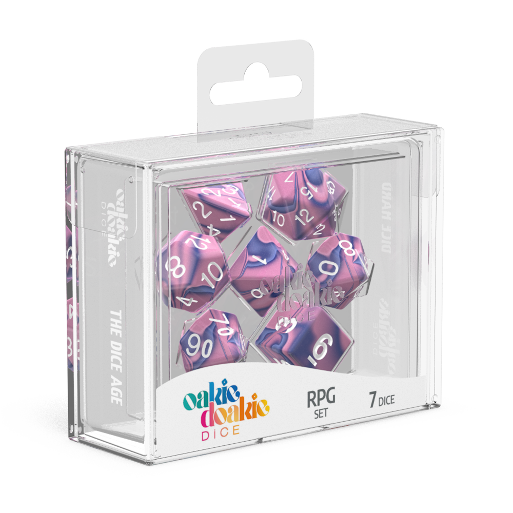 Oakie Doakie Dice RPG Set GemiDice - Venus (7) Gaming Dice Oakie Doakie Dice   