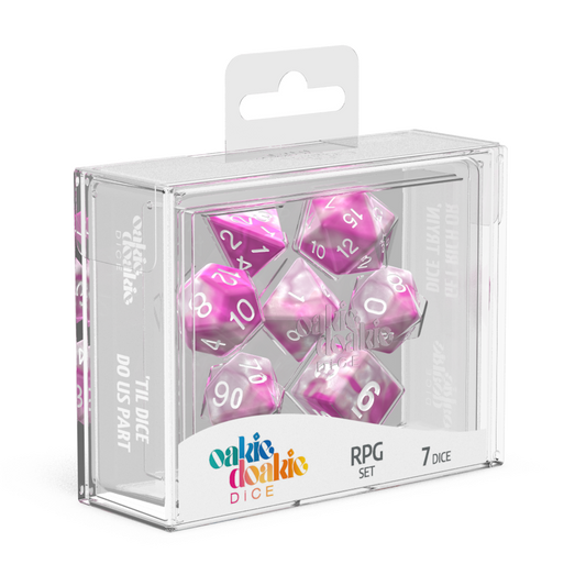 Oakie Doakie Dice RPG Set GemiDice - Magnolia (7) Gaming Dice Oakie Doakie Dice   
